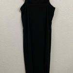 H&M NWT Solid Black 90s Style Slip Dress Size XS Little Black Dress Photo 4