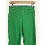 ZARA Green High Waist Cropped Flare Leg Pants Size Small Photo 6