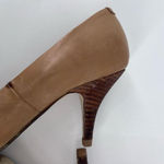 Anthropologie Bruno Premi Womens Pointed Toe Pumps Heel Beige Tan Size 37 size 6 Photo 3