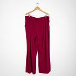 Halara Flex High Waisted Wide Leg Waffle Work Pants – Plus Size 2X – Burgundy Photo 2