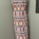 Style & Co  sleeveless vneck multi print boho maxi dress Photo 1