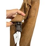 7 For All Mankind Skinny Ankle Pants Size 24 Womens Tan Faux Leather NEW Photo 8