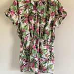 Victoria's Secret NWT  Women's size XL Pink Floral Tropical Romper Cover Up Photo 1