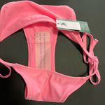 Wild Fable Two Tone Pink 2 Piece Swimsuit Bikini Triangle Halter Top Side Ties NWT Sz XXS Photo 8