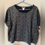Bar III Black and White Women's Blouse Photo 0