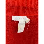 Eileen Fisher  Red Ribbed Knit Open Front Cardigan Sweater Size S/P Photo 1