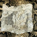 💥🆕 TAKE THE EDGE OFF SNAKESKIN TANK HOLLOW OUT TOP XL 🆕 Black Photo 3