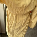 Free People Moni Mini Dress Endless Summer Textured Tie Yellow Size M Photo 7