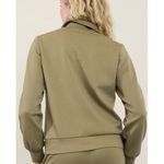 Athleta S Allure 1/4 Zip Sweatshirt Small Olive Branch Green Photo 1