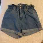 Boutique Denim Paper Bag Shorts Photo 0