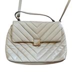 DKNY Quilted Crossbody Bag Grey Shoulder Purse Gold Logo Photo 2
