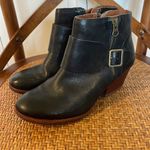 Kork-Ease  Morosita block heel full grain leather black booties size 6 Photo 11