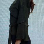 Cupcakes and Cashmere Yeta Green Wrap Blouse, size S Photo 2