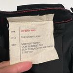 Johnny Was NEW Black Velvet Embroidered Skinny Jeans sz 28 Photo 7