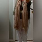 NEW! MANSHU Shawl and Wrap, Long Scarf, Big Head Scarf 6 PCS Women’s Soft Tan Photo 9