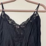 Victoria's Secret Vintage Victoria’s Secret Silk Black Lace Slip Photo 1