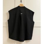 FIGS Rafaela Oversized Scrub Top in Black, Size Large Photo 8