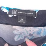 INC International Concepts Off The Shoulders Floral Top Women Medium Boho Flowy Blue Photo 5