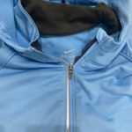 Nike  Dri-Fit Hooded Quarter Zip Sweatshirt in Blue, Size M​​​​​​​ Photo 4