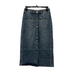LoveGen Midi Jeans Skirt(Size 26) Blue Photo 1