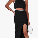 PRETTYGARDEN  Women's Summer Midi Bodycon Dresses Casual Crew Neck Side Slit Sleeveless Knit Cut Out Tank Top Dress Photo 0