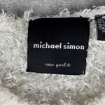 Michael Simon Sweater White Fuzzy Cardigan Shaggy Neutral Bohemian Casual Small Photo 5