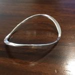 Wavy Sterling Silver Bangle Bracelet Photo 4