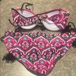 Catalina  Pink and Black Bikini Photo 3