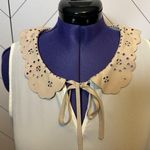 LC Lauren Conrad Women’s Large Sleeveless Keyhole Floral Ruffle White Top Photo 2