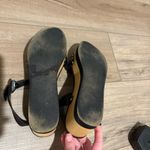 Steve Madden Dominica Black studded Leather Platform Sandals Black Wood size 7.5 Photo 4