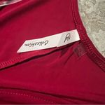 Ny Collection NEW Jumpsuit with Lace Sleeves, Red Size XL New w/o Tag Photo 7