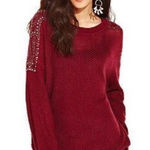 belle du jour ✨2xHP 12-6-16✨Long Sleeve Beaded Sweater✨ Photo 0