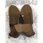 Lucky Brand Open Toes Booties Size 7.5 Tan Block Heels Buckle Closure Minimalist Photo 7