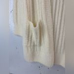 Hippie Rose  S Cozy White Pocketed Cardigan Sweater Photo 5