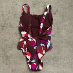 Athleta Hermosa Hero Bloom Decadent Chocolate One Piece Swimsuit Photo 4