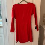 ASOS  Red Long Sleeve Mini Dress Photo 4