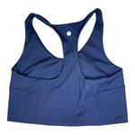 Zella Navy Blue Racerback Sports Bra with Wide Elastic Band Photo 0