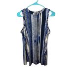 Apt. 9 ‎ Women's Sleeveless Top Blue White Black Striped Casual Tank Photo 1