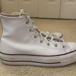 Converse White Leather Platform  Photo 2