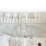 American Eagle White Ripped Distressed High Waisted 90s Boyfriend Jean Shorts 8 Photo 4