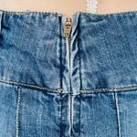 Aeropostale Vintage Y2k Low Rise Denim Butterfly Embroidered Pleated Micro Skirt 11/12 Photo 5