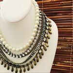 Chico's Chico’s Five Strand Necklace Rhinestones Photo 2