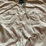 Ralph Lauren  tan cuff sleeve button front shirt layer safari jacket size 18W Photo 6