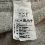 COS light gray ribbed long sleeve cotton top size M Photo 6