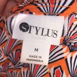 STYLUS Blouse Top Size Medium for Women Orange Photo 4
