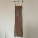 House Of CB LIMITED EDITION  'Alondra' Cafe Au Lait Beaded Maxi Dress NWOT size S Photo 4