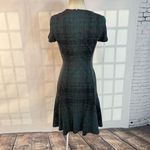 Betsey Johnson short sleeve plaid fit and flare sweater dress size 4 Photo 4