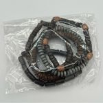 Handmade  wooden beads stretch bracelets Set of 5, NEW! Photo 4