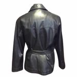 wilson's leather Zip Up Jacket with Belt, Black, Medium Photo 1
