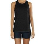 icyzone  Black Yoga Top Activewear Workout Sports Racerback Tank Top Size Small Photo 0